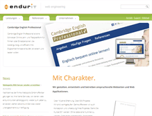 Tablet Screenshot of endurit.com